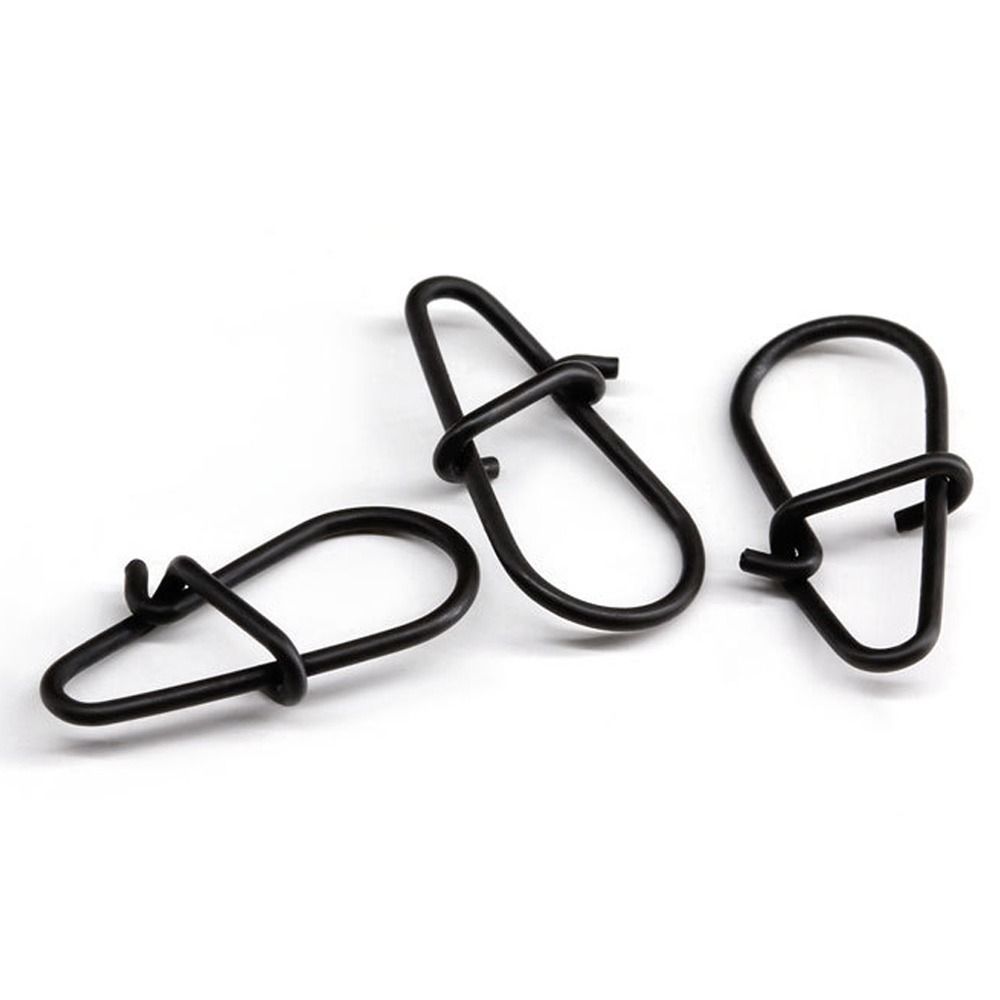 100 pçs/lote preto fosco snap  - Fishing Equipment Cheap avaliação e preço