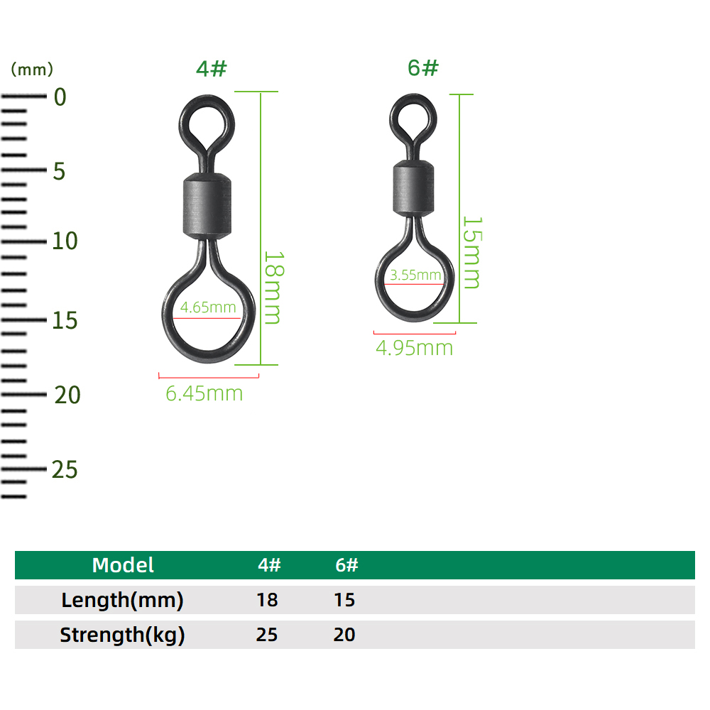 100 Peças Giradores de Pesca p - Fishing Equipment Carp avaliação e preço